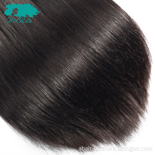 China Sales Straight 3 Bundles Of Brazilian Hair With Closure Top